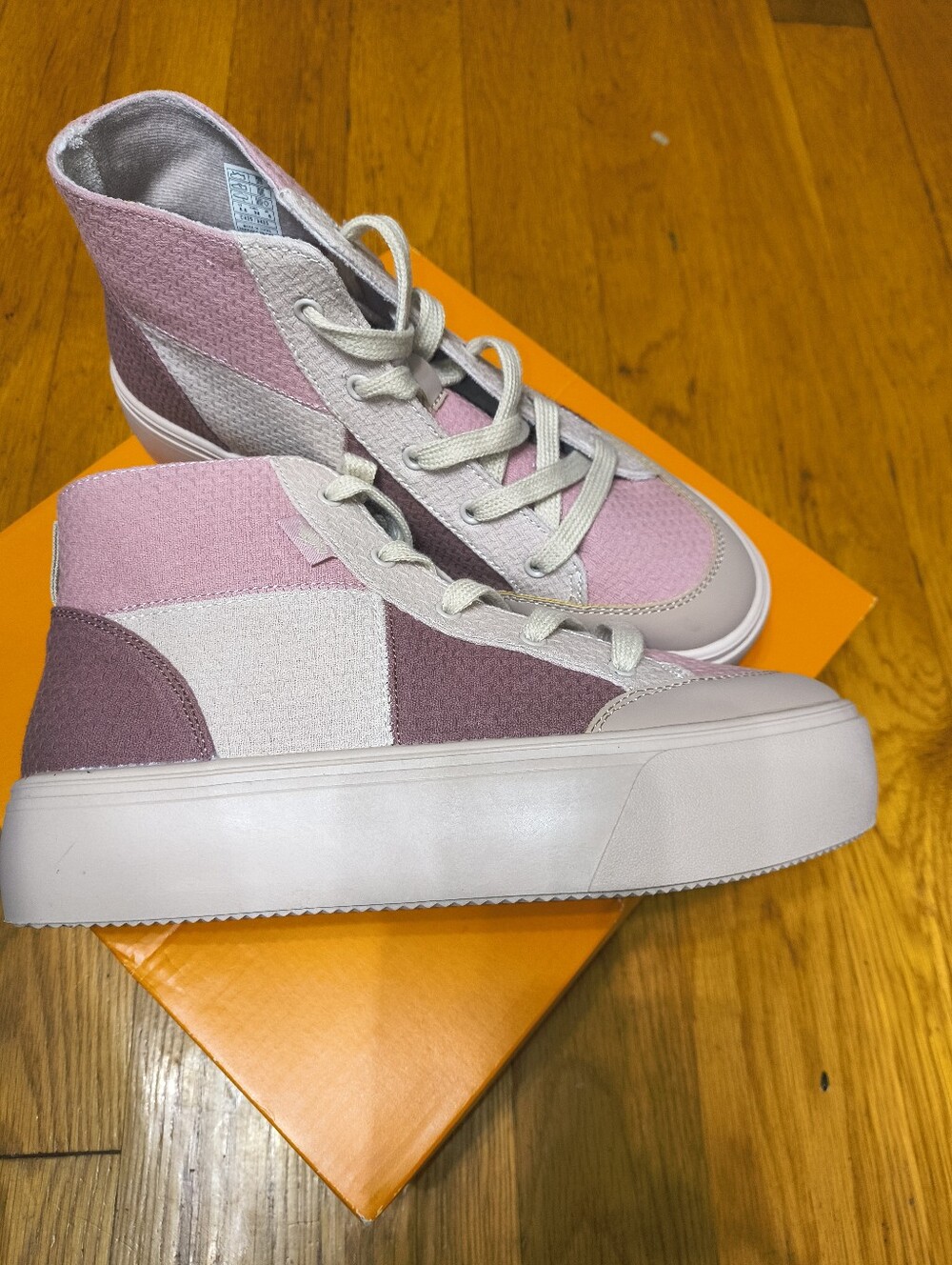 Rocket Dog Women's Pink Colors High-Top Platform Sneakers